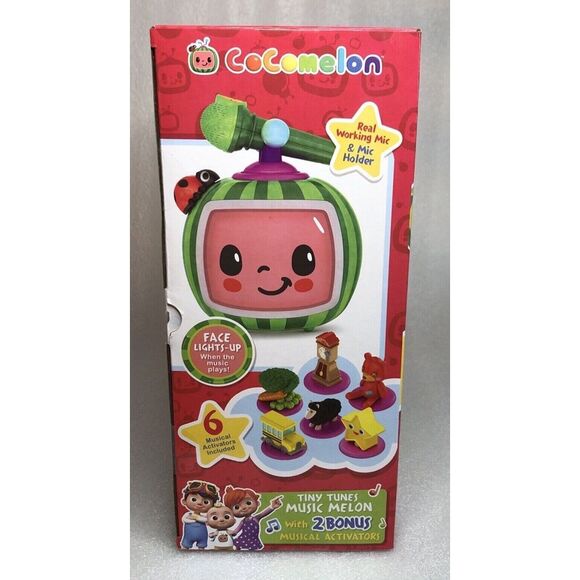 CoComelon Tiny Tunes Music Melon Toy with 6 Musical Activators & Microphone NEW - Picture 12 of 16
